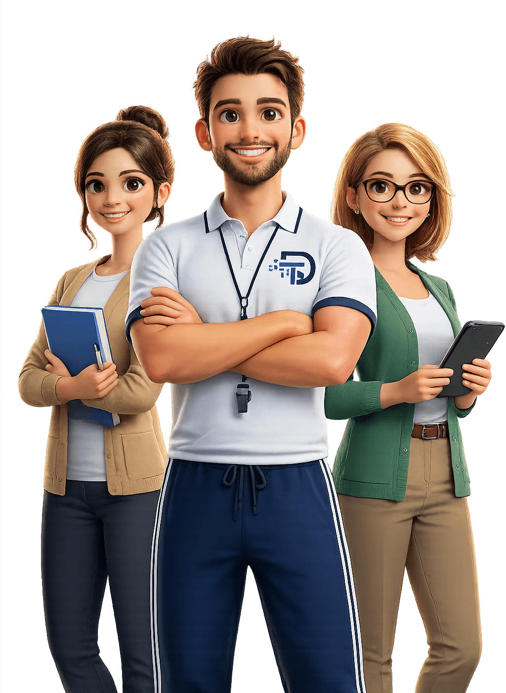 Friendly teacher-focused DigTechTools hero illustration